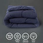 COVERLESS WAFFLE NAVY SINGLE 10.5TOG Duvet