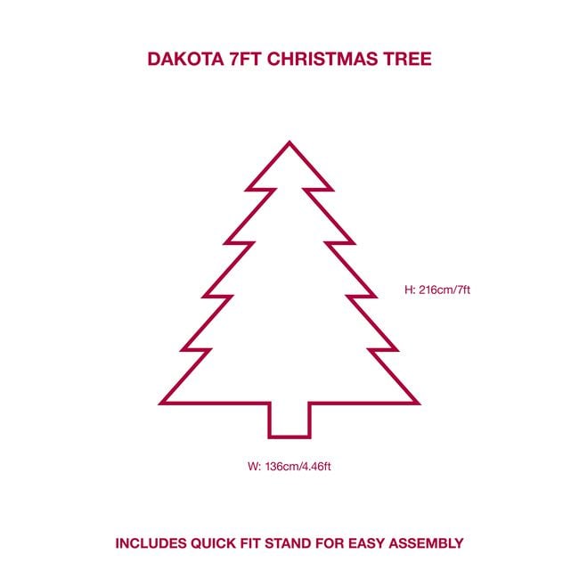 Dakota 7ft Christmas Tree