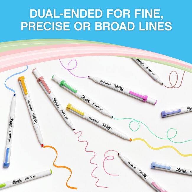 Sharpie S-Note Duo Highlighter - 8 PK