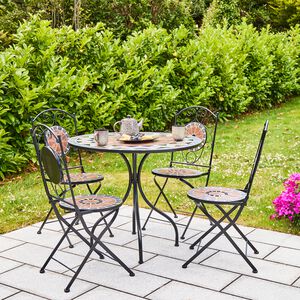 Diamond Mosaic Bistro Set 5 Piece