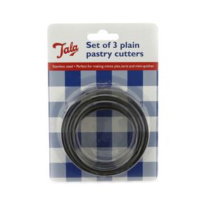 Tala Smooth Edged Pastry Cutters 3 Pack