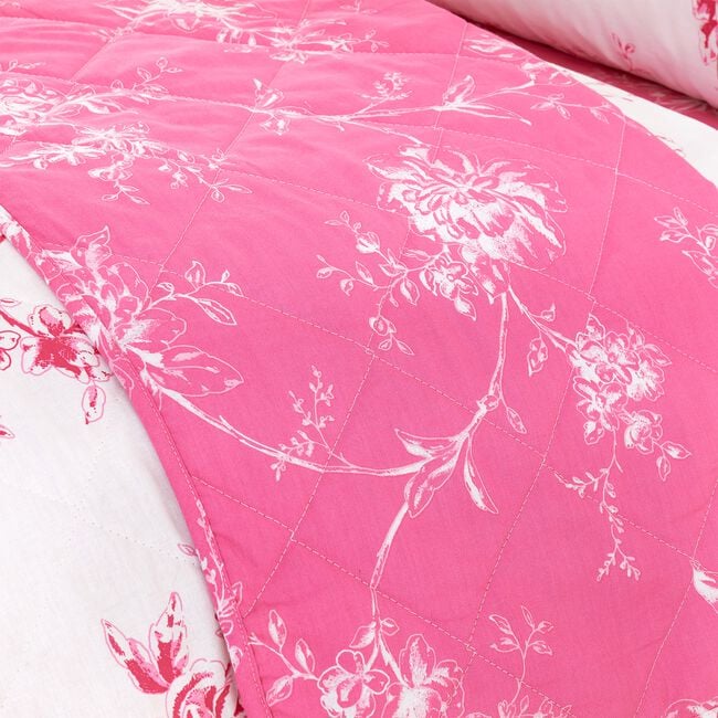 Rosa Bedspread 200cm x 220cm - Pink