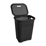 Black Knit Laundry Hamper