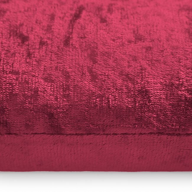 Velvet Crush Draught Excluder 22 x 90cm - Red