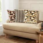 CLOUDS RED/GREY CUT VELVET 45x45 Cushion