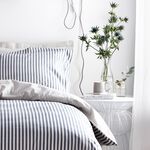 SUPERKING DUVET COVER Hebden Navy/Grey