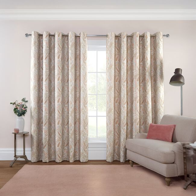 FLORIZEL WOVEN ROSE 66x54 Curtain