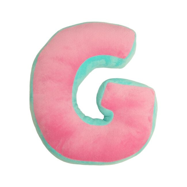 LETTER G Cushion Pink/Duck Egg