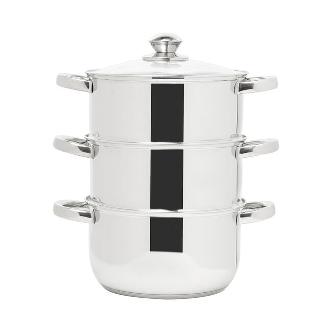 Haden 3 Tier Stainless Steel Steamer 20cm