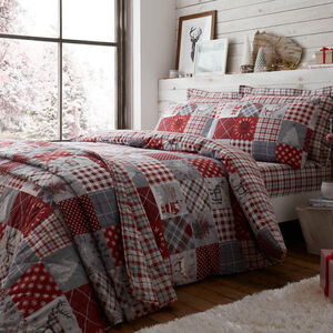 SINGLE DUVET COVER Patchwork Christmas