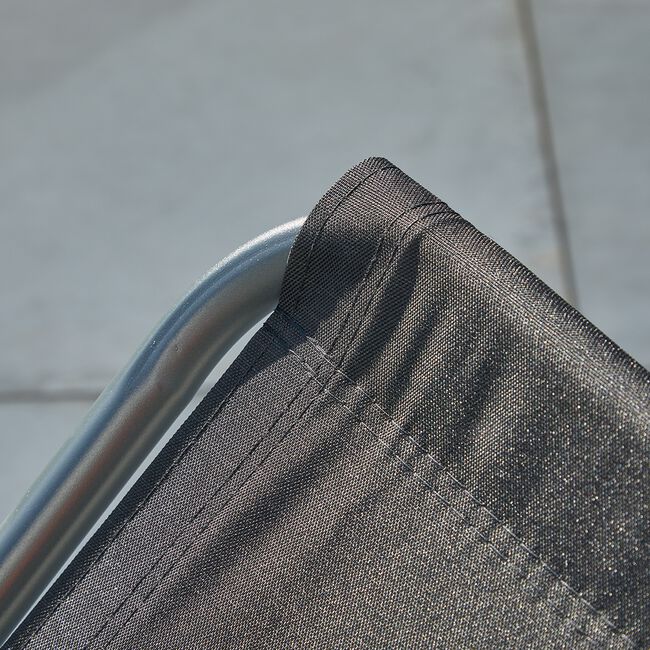 Black Folding Sun Lounger