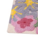 Floral Border Bath Mat 50cm x 80cm