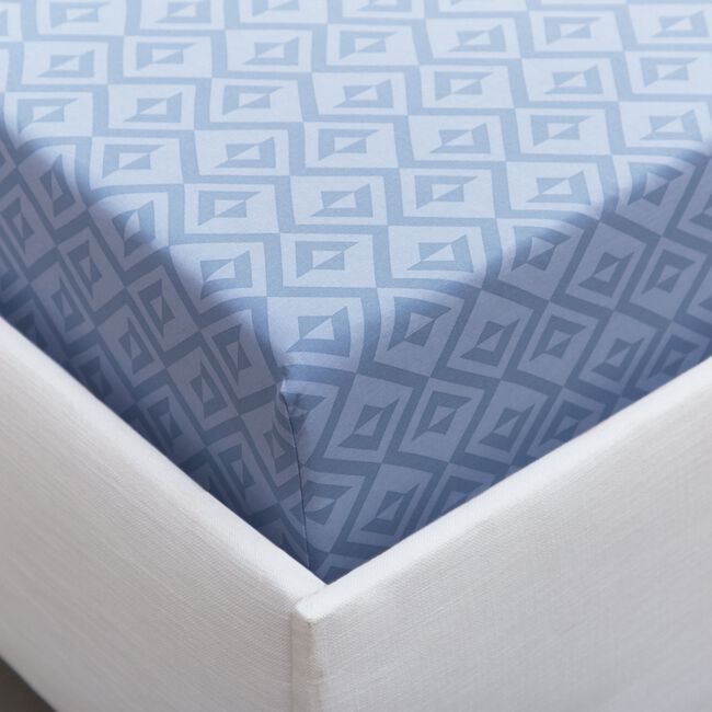 JENKINS BLUE Single Fitted Sheet