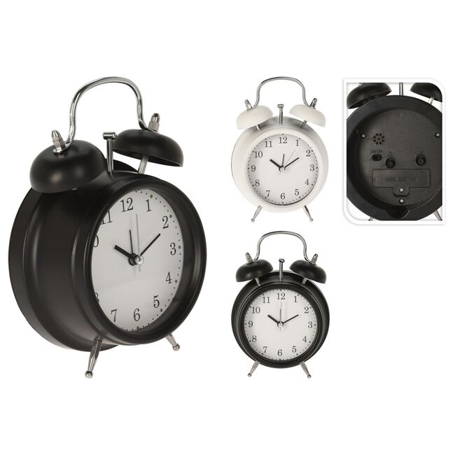 Classic Style Alarm Clock - Assorted Colours
