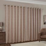BLACKOUT & THERMAL RUSTIC PUTTY 66x54 Curtain
