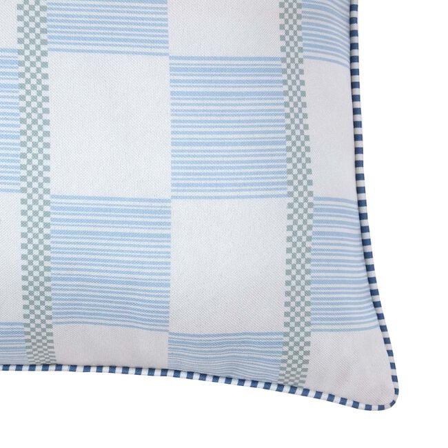 Remi Geo Blue 45cm x 45cm Cushion