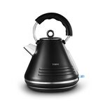 Tower Ash Black 1.7L Pyramid Kettle