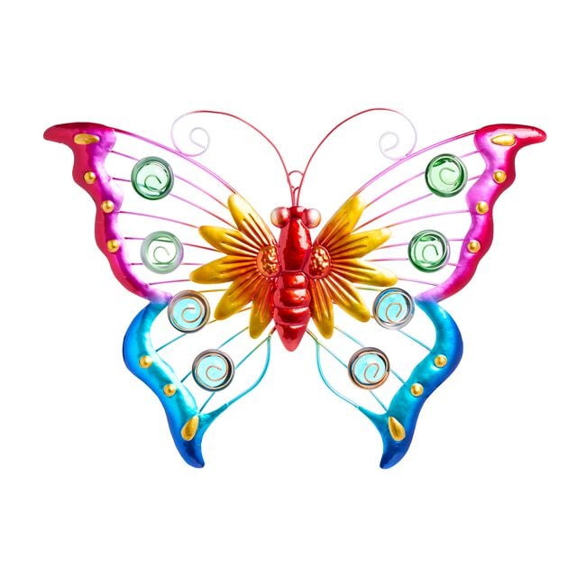 Pink & Blue Butterfly Wall Art