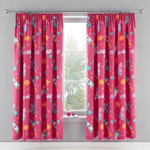 PENCIL PLEAT SUPERSONIC PINK 66x72 Curtain