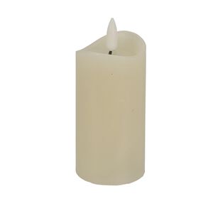 LED Pillar Candle Ivory - 5x10cm