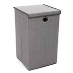 Tweed Light Grey Foldable Laundry Hamper