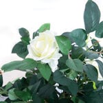 Artificial White Rose Tree 1.2m
