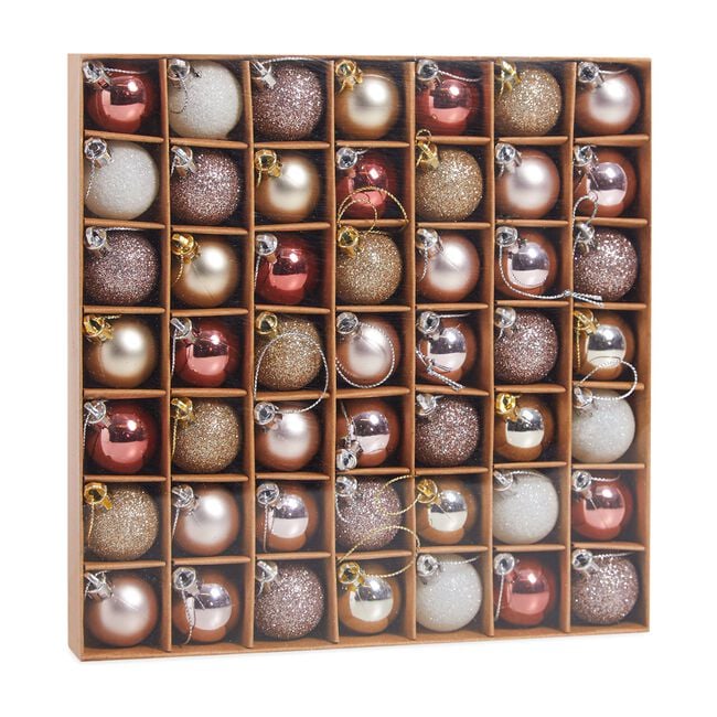 49 PACK ROSE GOLD Bauble Set
