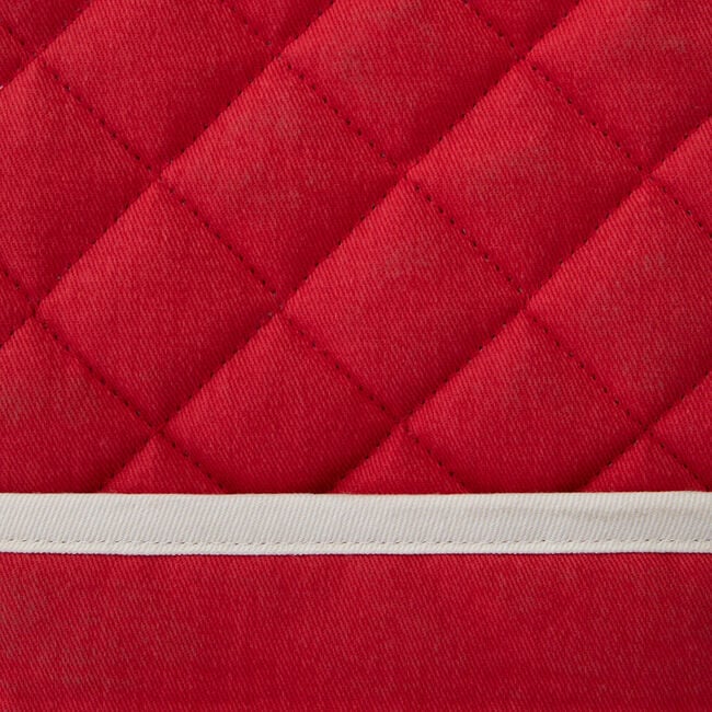 Two Tone Double Oven Glove - Red/Cream