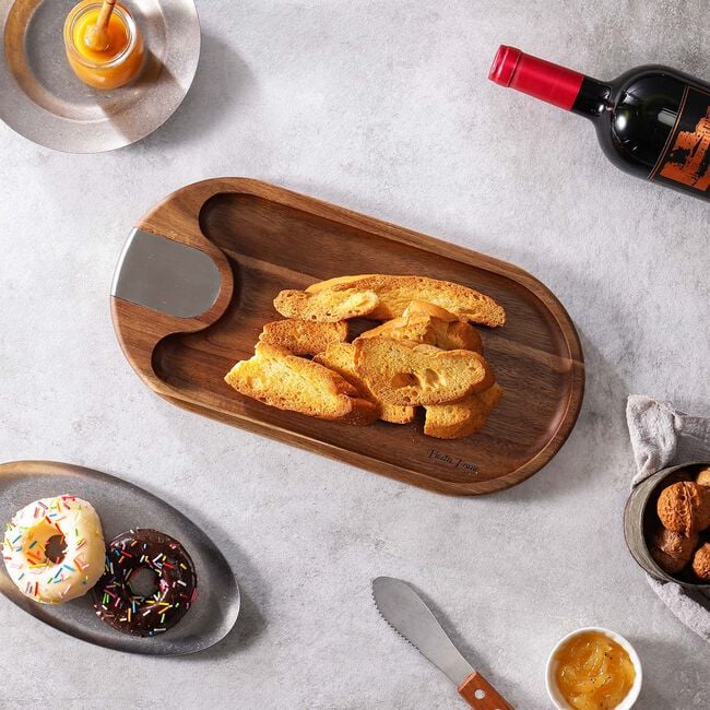 FIESTA HOME ACACIA Medium Snack & Dip Tray