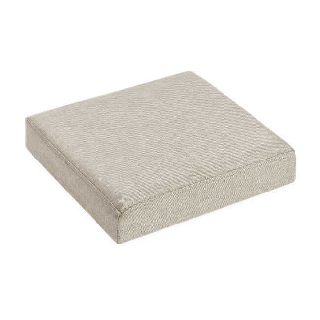 Deluxe Linen Folding Ottoman - Oatmeal