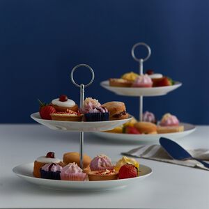 Price & Kensington Simplicity 2 Tier Cake Stand
