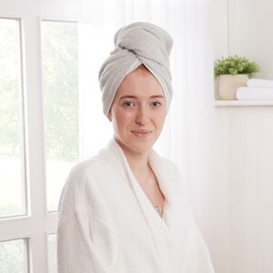 TURKISH COTTON SUPERSOFT SILVER Hair Wrap