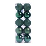 20PACK FOREST GREEN Bauble Set