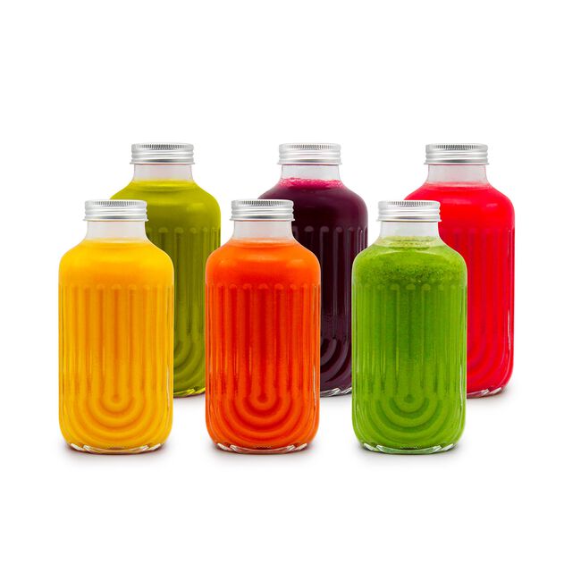 MELII FLUTED 250ml 6 Glass Bottles