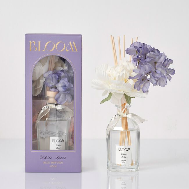 Ambianti Bloom White Lotus 120ml Reed Diffuser