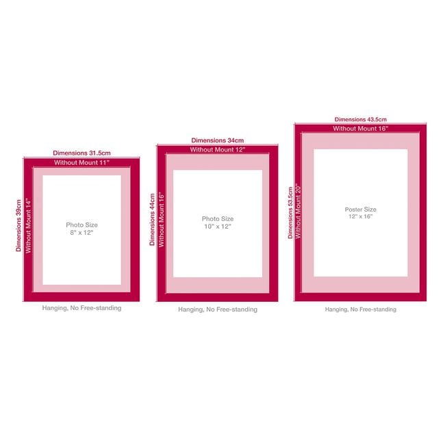 10X12 MCINTOSH GREY Photo Frame 12X16 W/OUT MOUNT