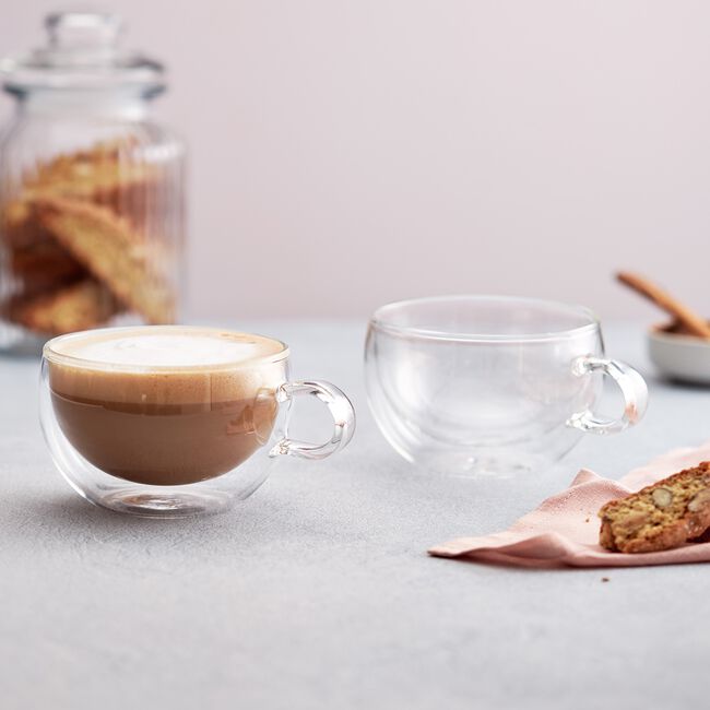 Judge 2 Double Wall 325ml Glass Coffee Cup