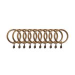 Metal Rings Antique Brass 10 Pack