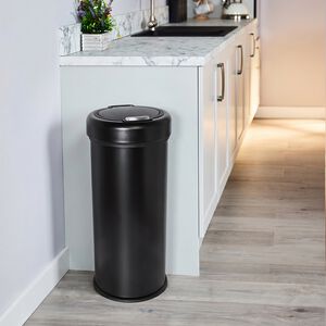 50L SOFT CLOSE Black Bin