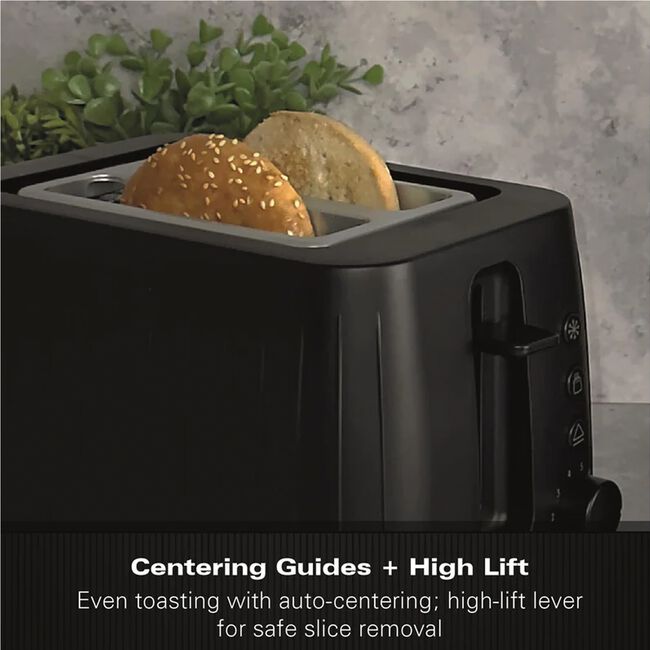 Hamilton Beach Stealth 2 Slice Black Toaster