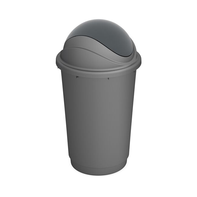 Kis Bullet 60L Grey Pivot Swing Bin