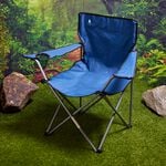 FOLDING ARMCHAIR With Cupholder - Blue