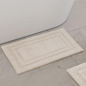 COTTON BORDER IVORY 50x80 Bath Mat