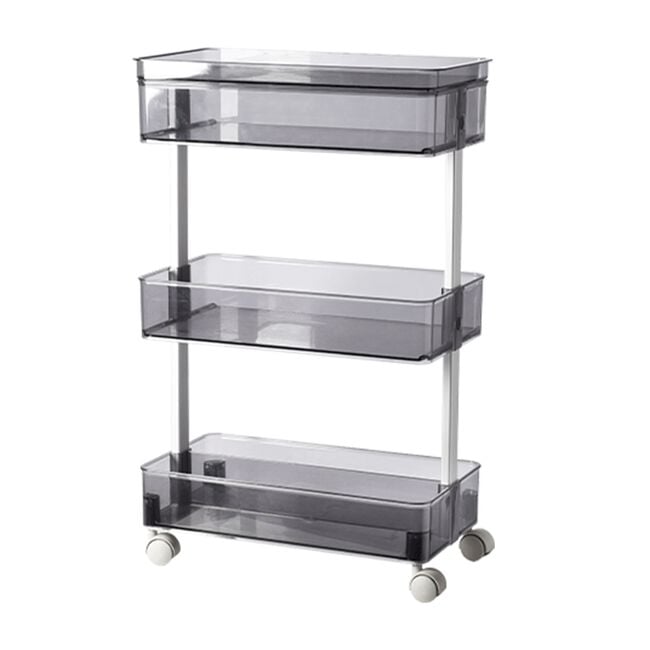 Storage Master 3-Tier Rolling Trolley Cart