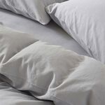 SUPERKNG DUVET COVER Martex Touch of Linen Ice Blue