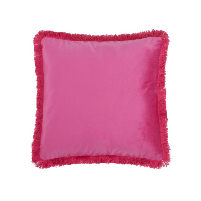 ELLEN FRINGE PINK 45x45 Cushion