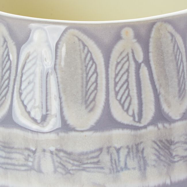 Mason Cash Impressions Grey Leaf Mug