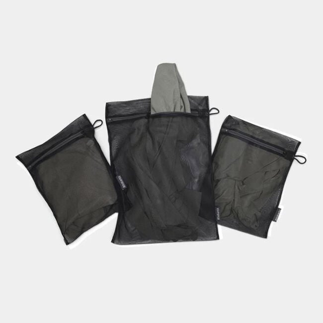 Brabantia Wash Bag Black - Set of 3