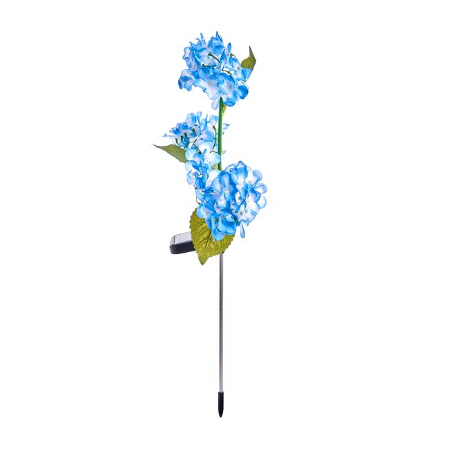 BLUE HYDRANGEA Solar Garden Stake Light