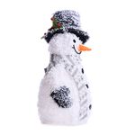Light Up Snowman with Broom - 50cm
